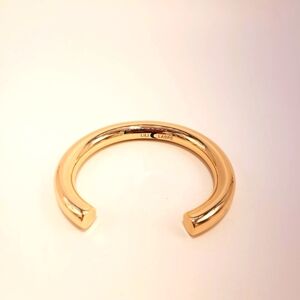 Lili Claspe Small Sloane Hollow Cuff Bracelet 14k Gold Plated New